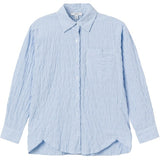 Name it Chambray Blue Dustripes Oversize Skjorte