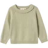 Lil'Atelier Moss Gray Fie Strik Bluse