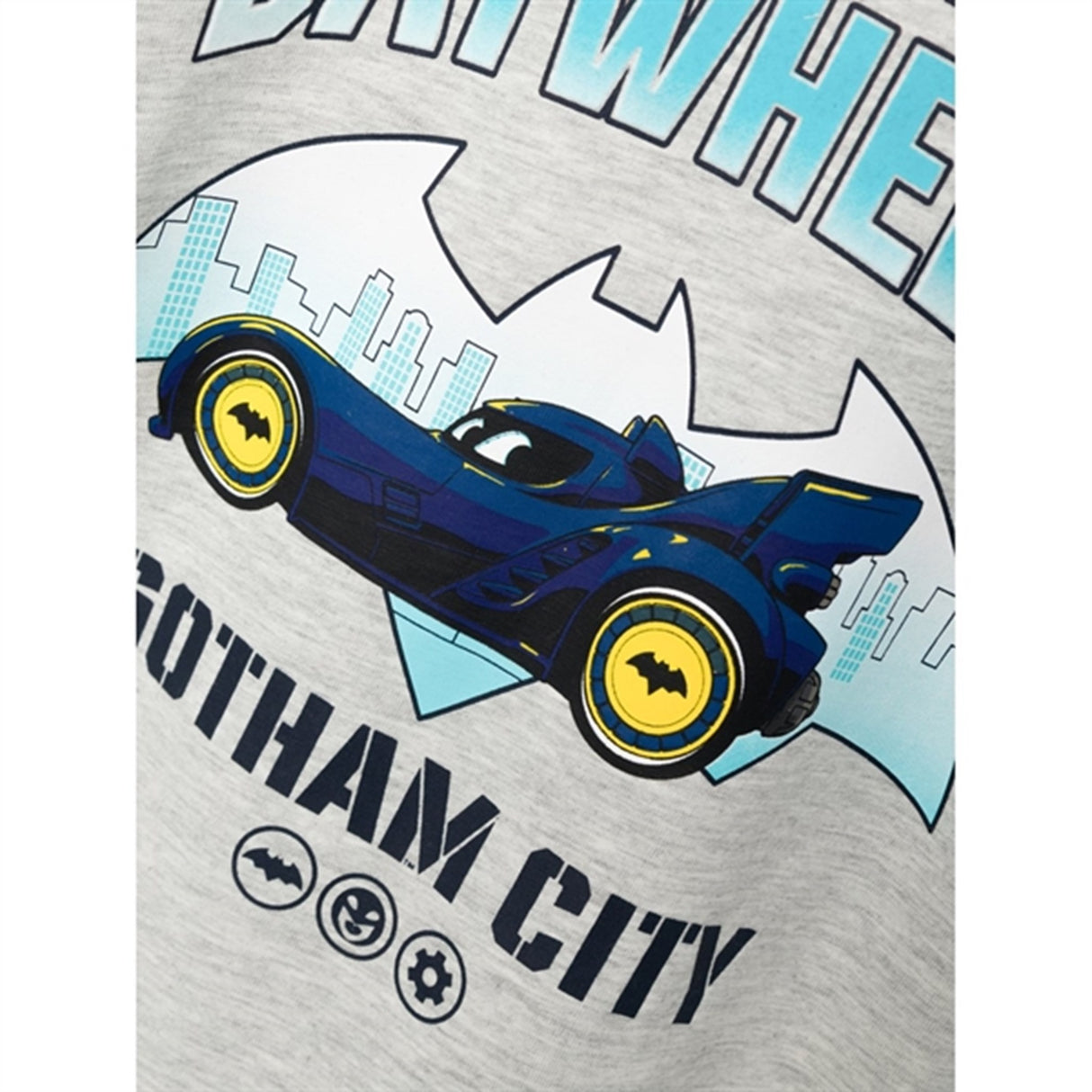 Name it Light Grey Melange Felian Batwheels Bluse 2