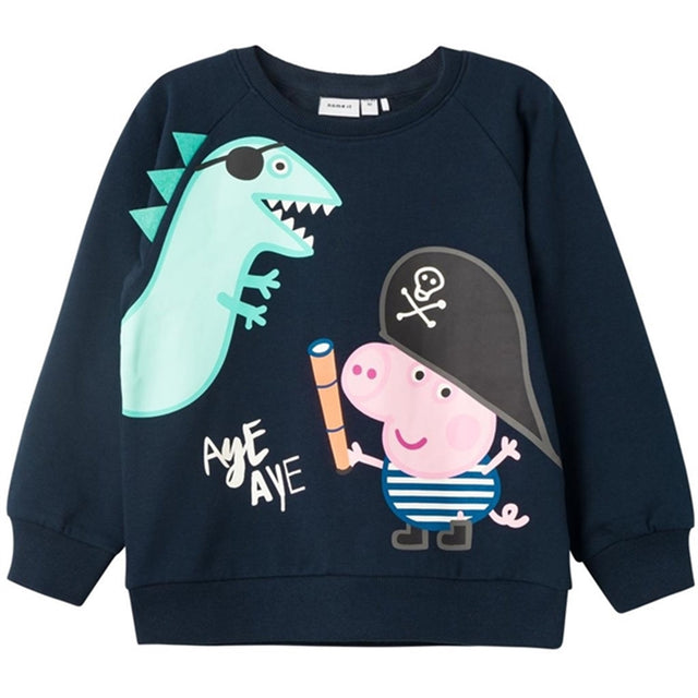 Name it Dark Sapphire Madden Peppa Pig Sweatshirt