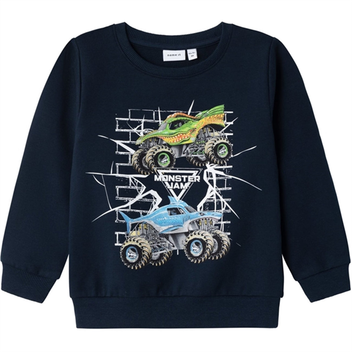 Name it Dark Sapphire Faustin Monster Jam Sweatshirt