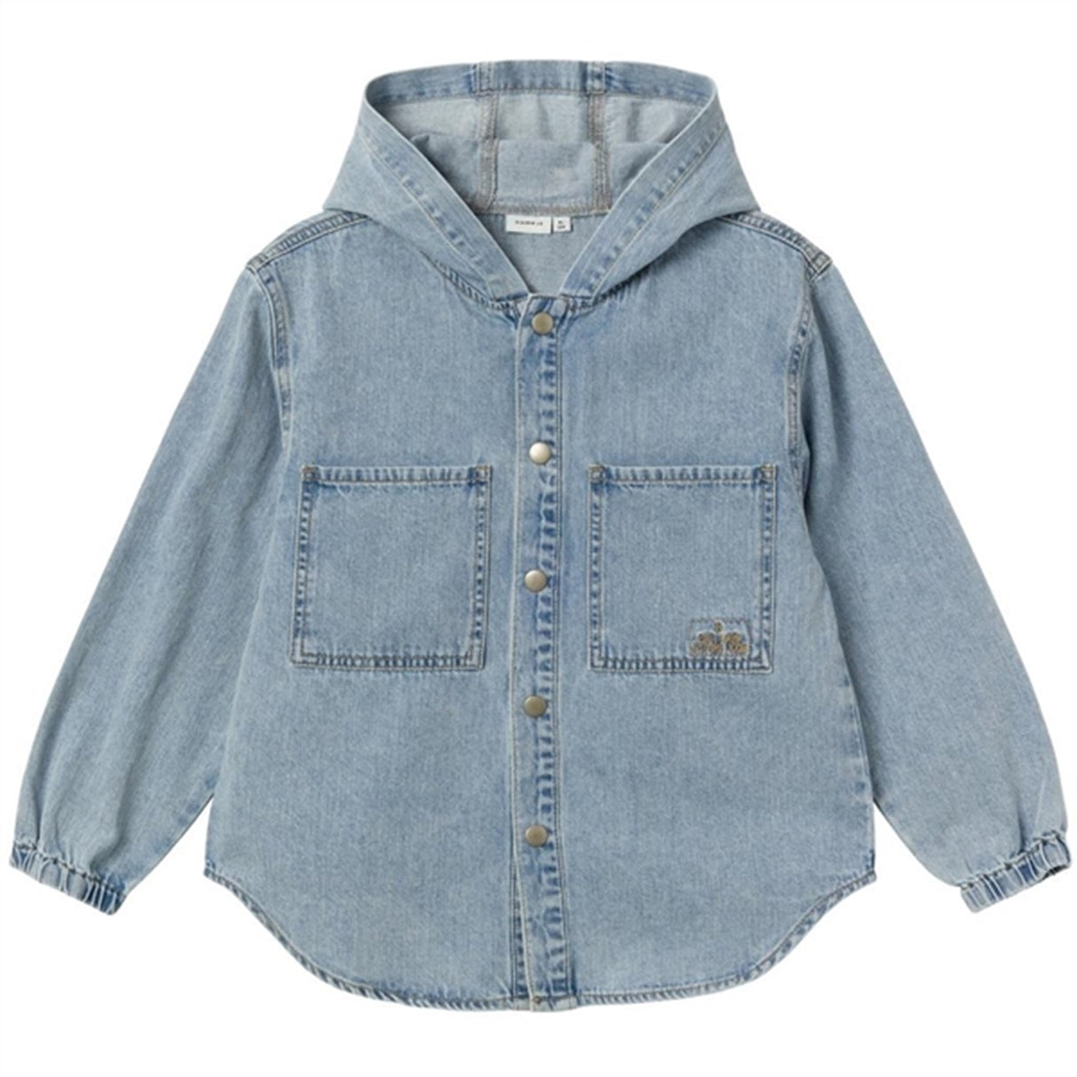 Name it Light Blue Denim Bo Denim Skjorte med Hætte