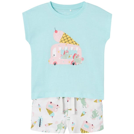 Name it Blue Tint Unicorns And Icecreams Vigea T-Shirt Sæt