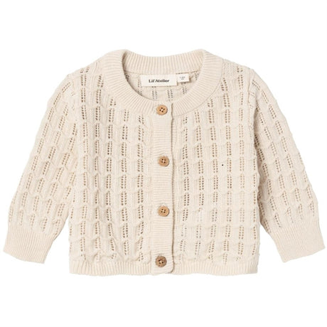 Lil'Atelier Sandshell Fauci Strik Cardigan