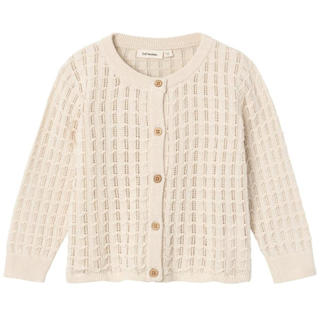 Lil'Atelier Sandshell Fauci Strik Cardigan