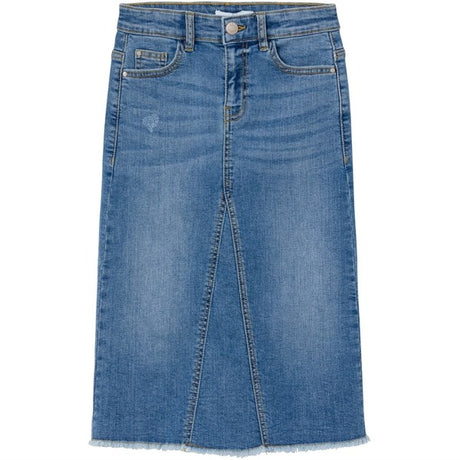 Name it Medium Blue Denim Kylie Wide Lang Denim Nederdel