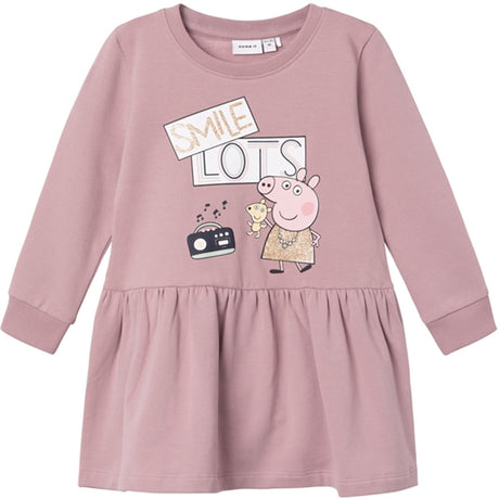 Name it Deauville Mauve Namma Peppa Pig Sweat Kjole