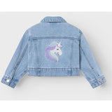 Name it Light Blue Denim Unicorn Conny Denim Jakke