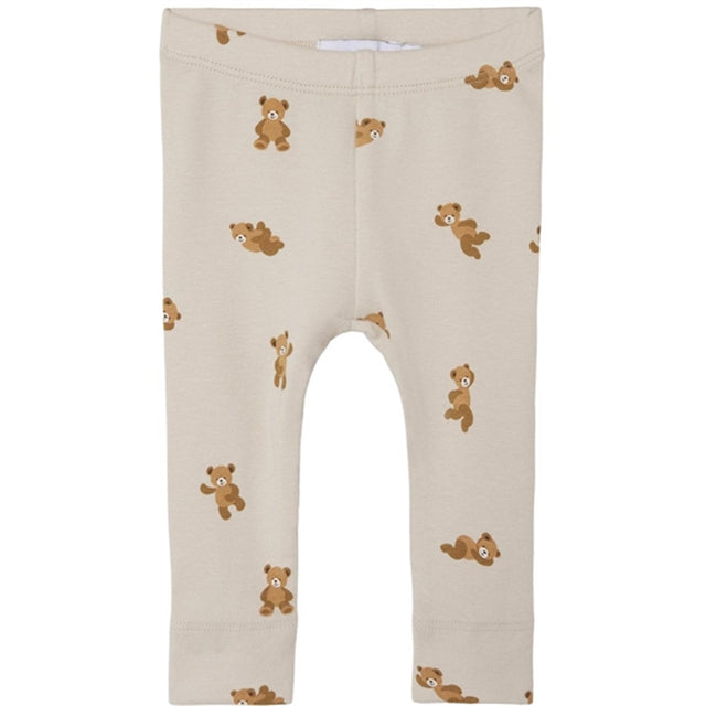 Name it Oatmeal Bear Leggings