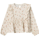 Lil'Atelier Turtledove Strawberry Biba Bluse