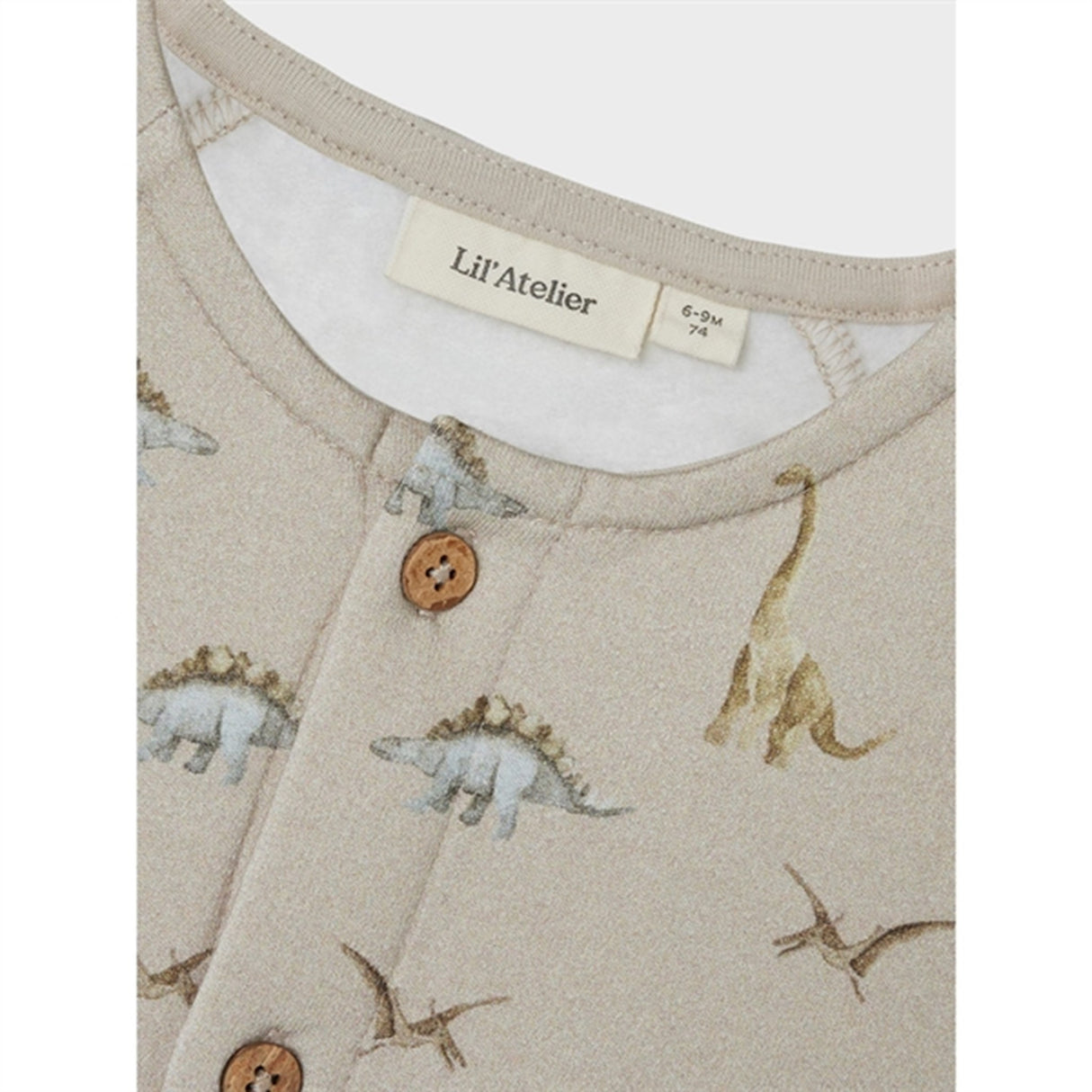 Lil'Atelier Silver Lining Dino Bibo Sweat Cardigan