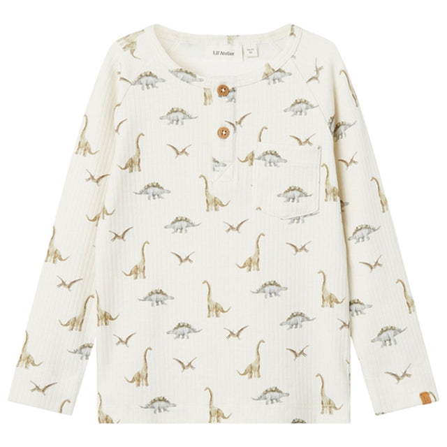 Lil'Atelier Turtledove Dino Gio Bob Slim Bluse