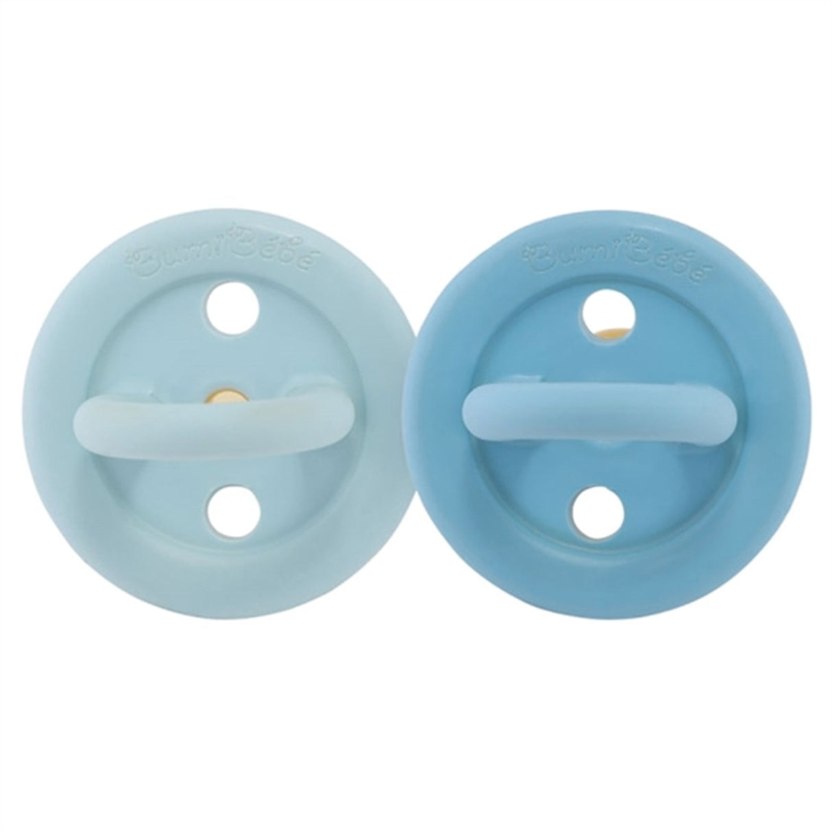 Hevea Bumi Bébé Sut Rund 2-Pack Sky Blue & Denim 4