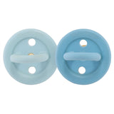 Hevea Bumi Bébé Sut Rund 2-Pack Sky Blue & Denim 4