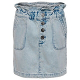 Kids ONLY Light Blue Denim Olina Frill Denim Nederdel