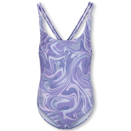 Kids ONLY Purple Rose Caroline Tie Dye Badedragt