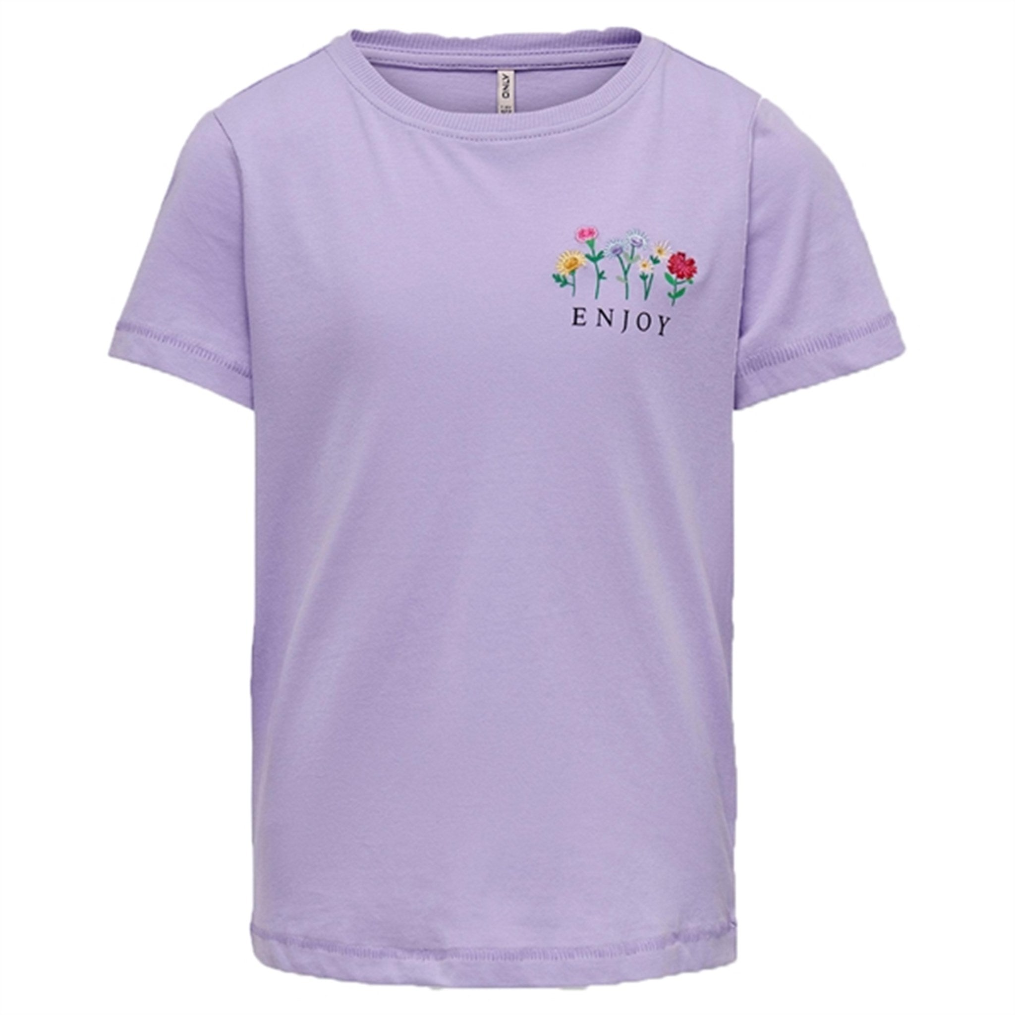 Kids ONLY Purple Rose Emma Flower T-shirt
