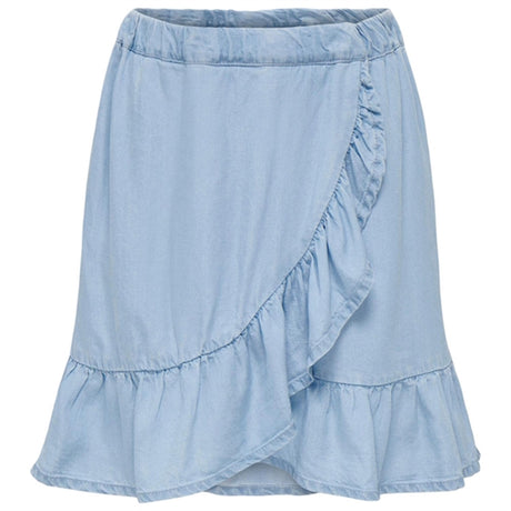 Kids ONLY Light Blue Denim Sofia Wrap Denim Nederdel