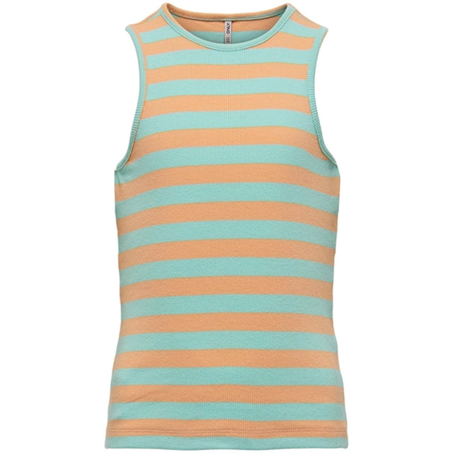 Kids ONLY Orange Chiffon Kenya Rib Tank Top