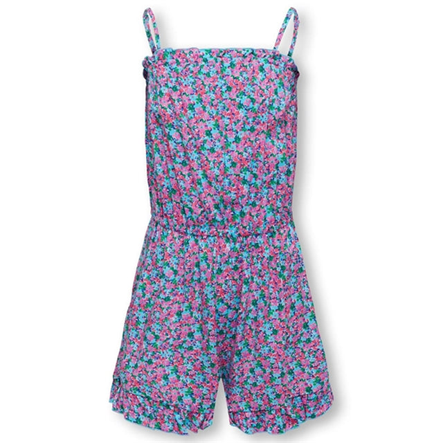 Kids ONLY Cyan Blue Nova Life Strap Meg Playsuit AOP