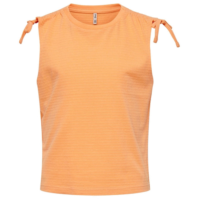 Kids ONLY Orange Chiffon Olivie String Top