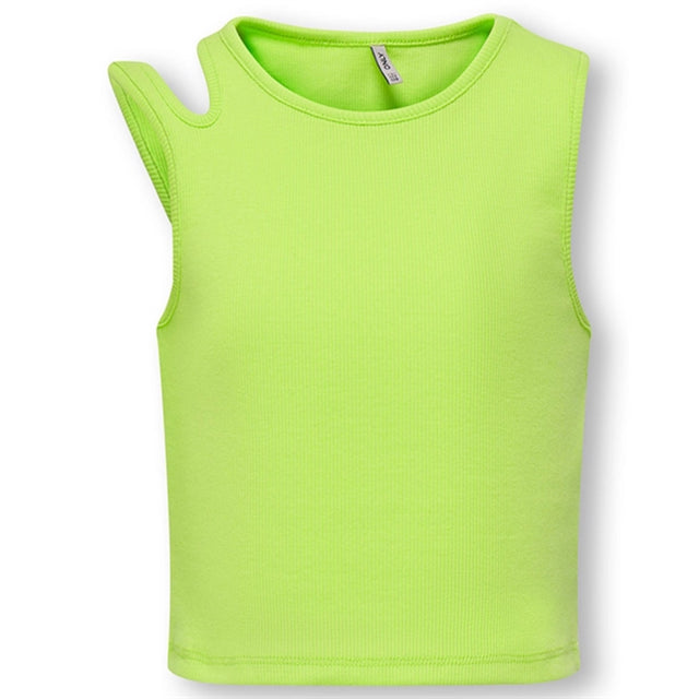 Kids ONLY Sharp Green Nussa Shoulder Cut Out Short Top