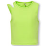 Kids ONLY Sharp Green Nussa Shoulder Cut Out Short Top