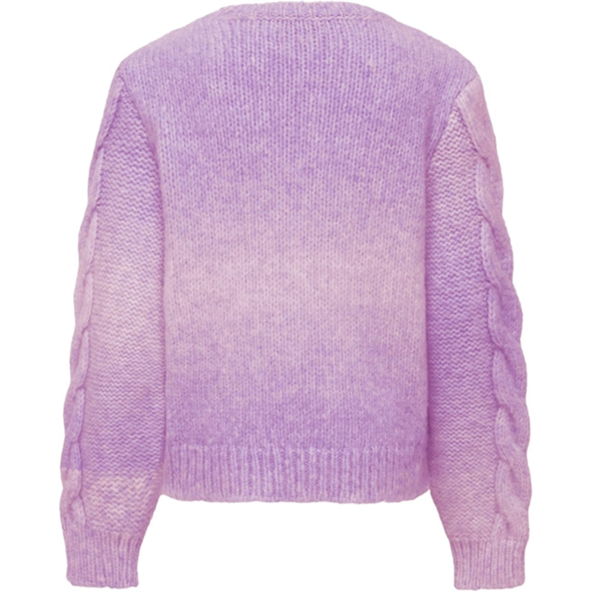 Kids ONLY Lavendula Space dyed Live Cable Knit Striktrøje 2