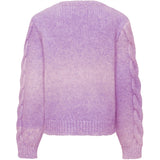 Kids ONLY Lavendula Space dyed Live Cable Knit Striktrøje 2