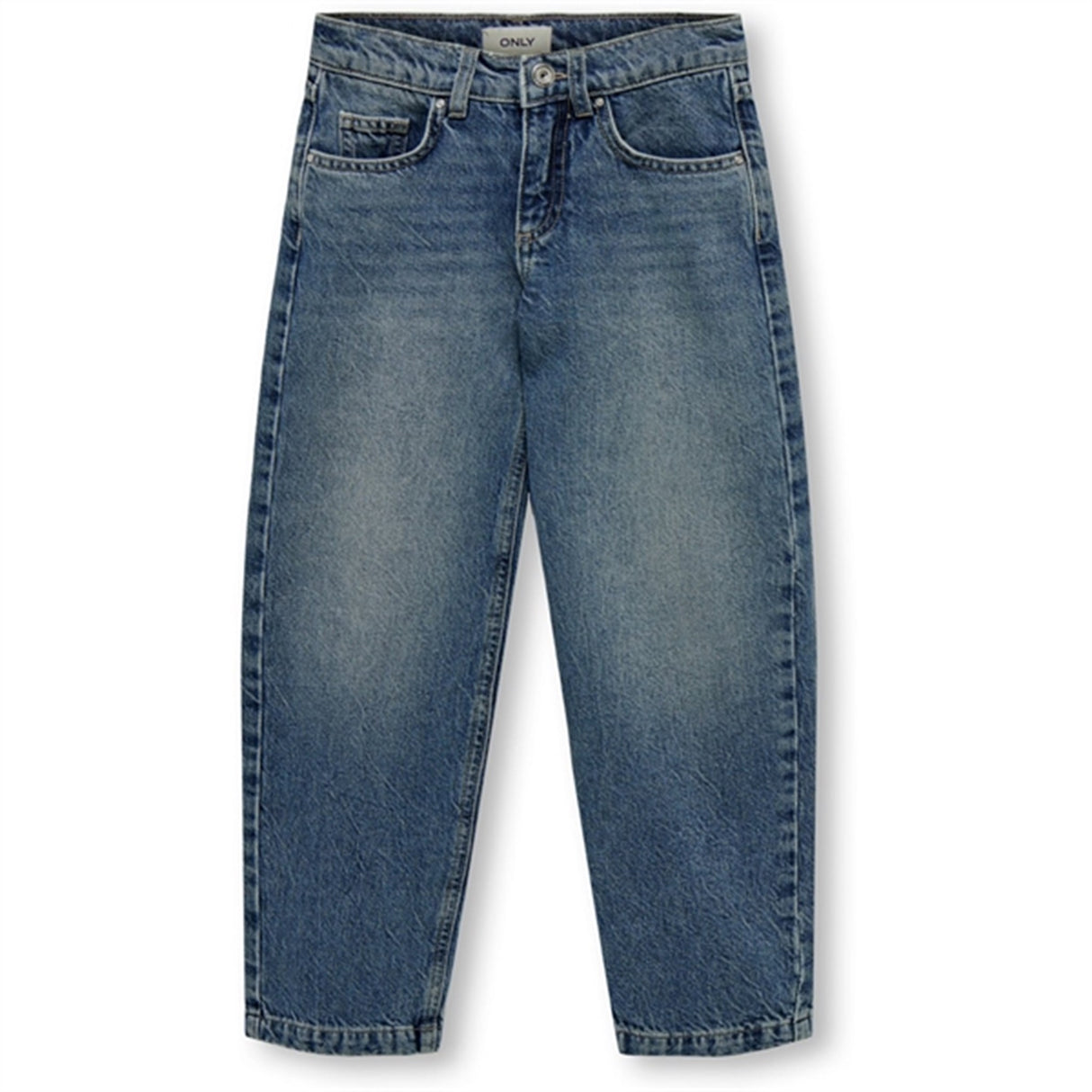 Kids ONLY Light Medium Blue Denim Harmony Wide Carrot Jeans