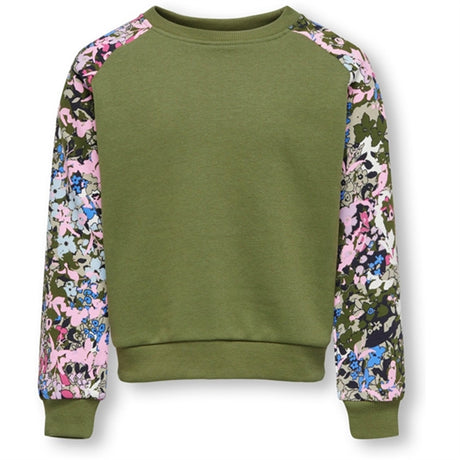 kids only Winter Moss Camo Flower Anna Raglan Sweatshirt AOP