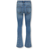 Kids ONLY Medium Blue Denim Rachel Flared Rhinestone Denim Jeans