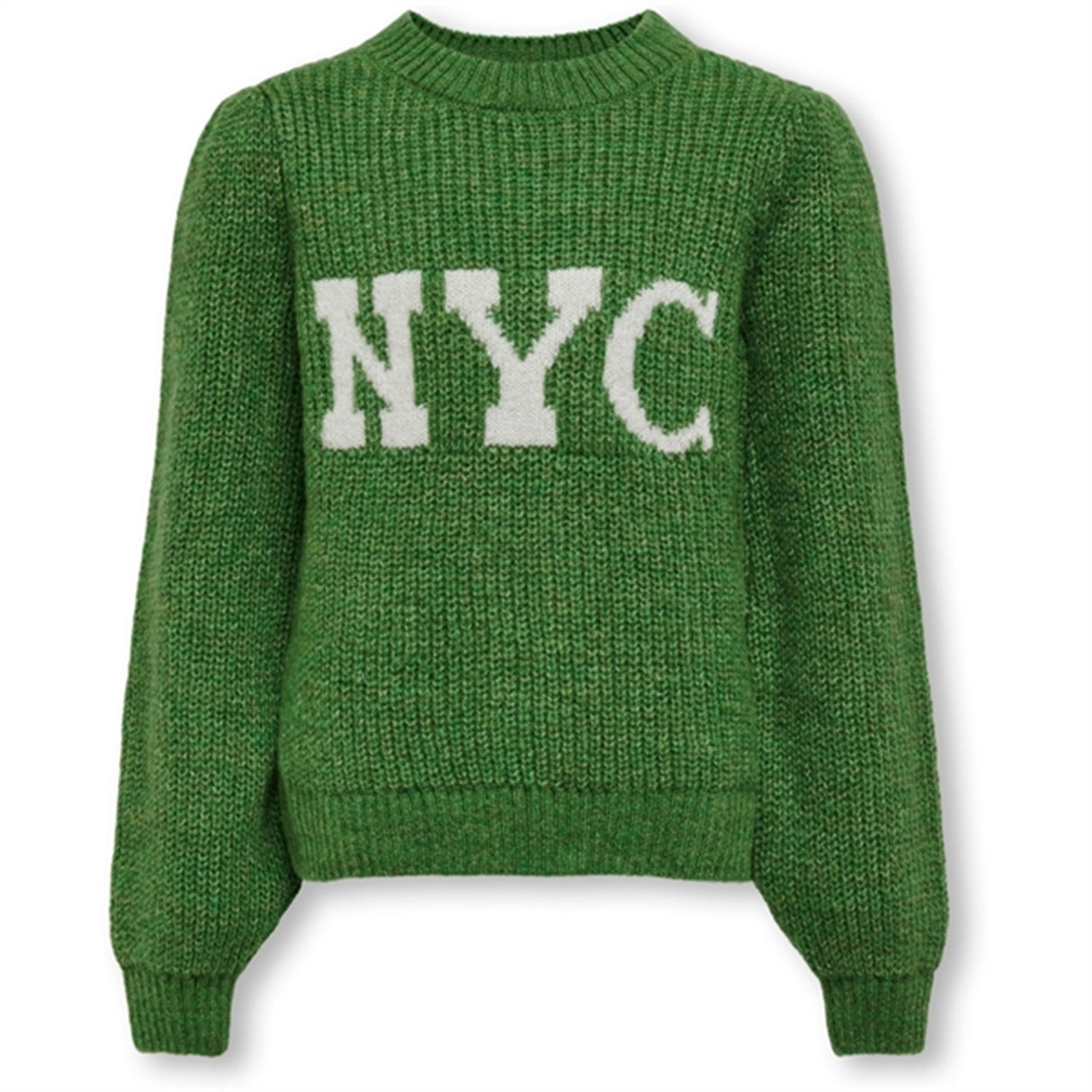 Kids ONLY Medium Green Manhattan Strik Bluse