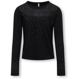 Kids ONLY Black Sille Stud Bluse