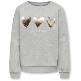 Kids ONLY Light Grey Melange Rule Mary Sweatshirt