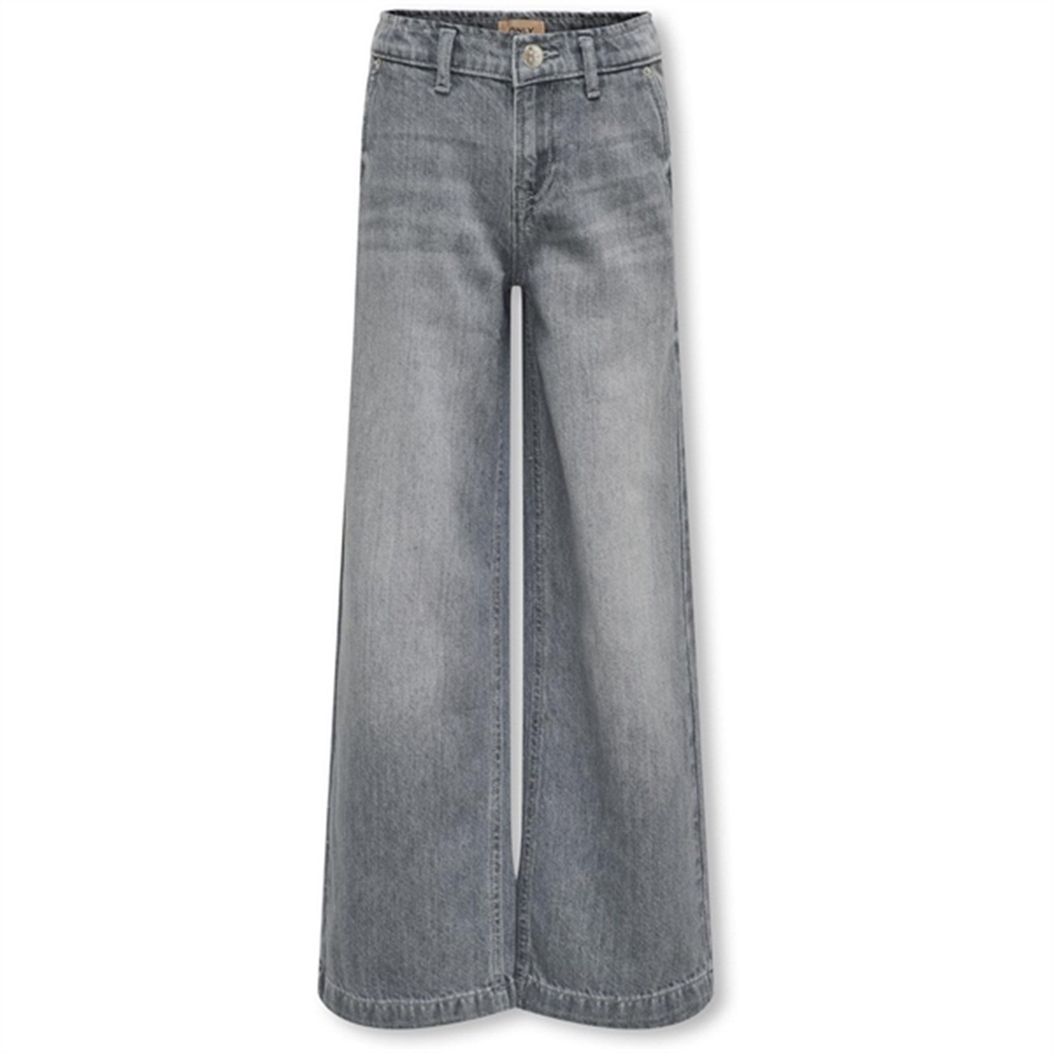 Kids ONLY Medium Grey Denim Comet Wide Leg Denim Jeans Noos
