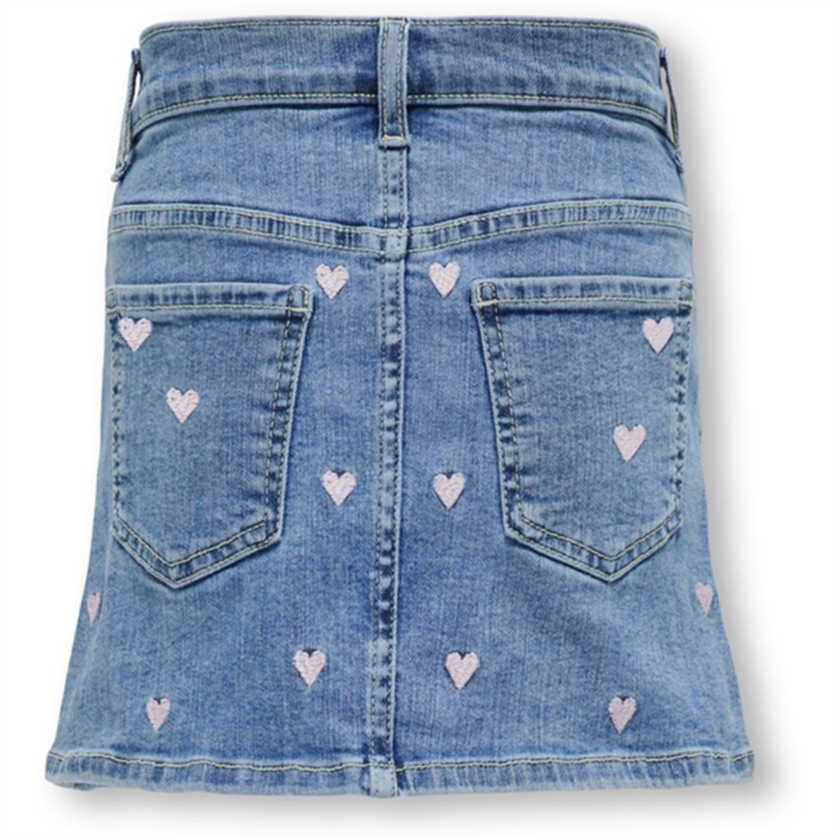 Kids ONLY Light Medium Blue Denim Hoxton Heart Denim Nederdel 2