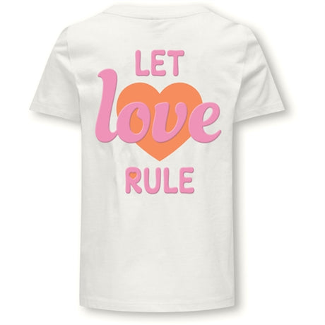 Kids ONLY Cloud Dancer Love Senna Heart T-Shirt 2