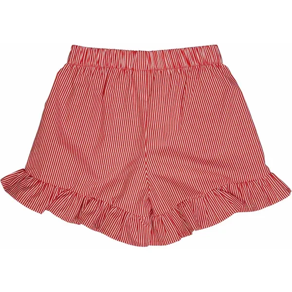 Müsli Balsam Cream/Apple Red Poplin Stripe Flæse Shorts 2
