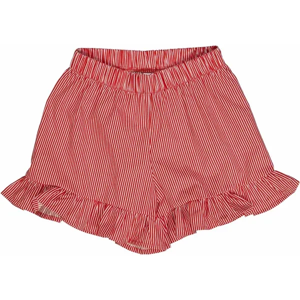 Müsli Balsam Cream/Apple Red Poplin Stripe Flæse Shorts