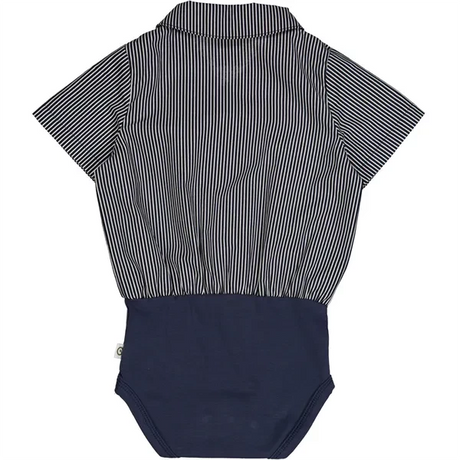 Müsli Balsam Cream/Night Blue Poplin Stripe Skjorte Body 2