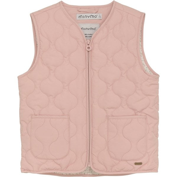 Minymo Peach Beige Vest Quiltet