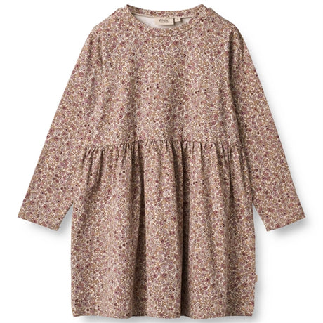 Wheat Grey Rose Flowers Sessa Jersey Kjole