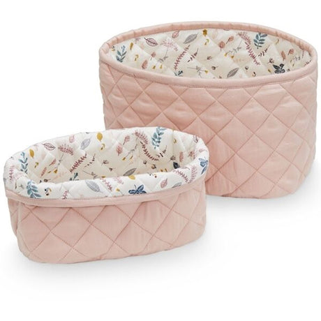 Cam Cam Copenhagen Quilted Opbevaringskurv 2 Pak Blossom Pink