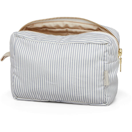 Cam Cam Copenhagen Makeup Pung Classic Stripes Blue, Praline 2