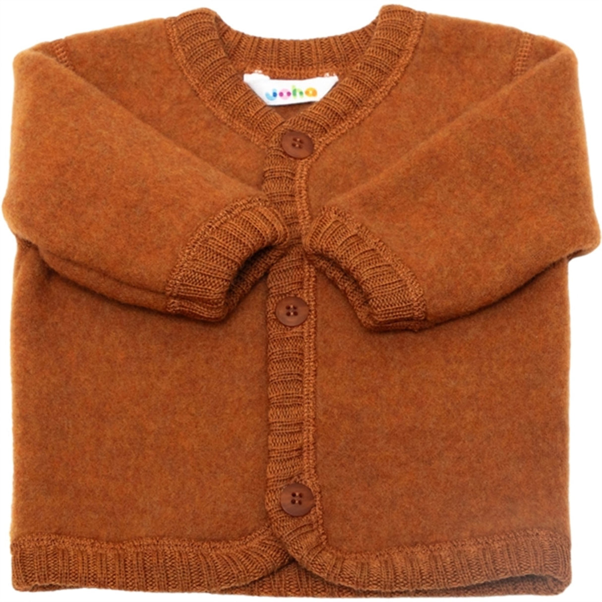 Joha Soft Uld Orange Cardigan