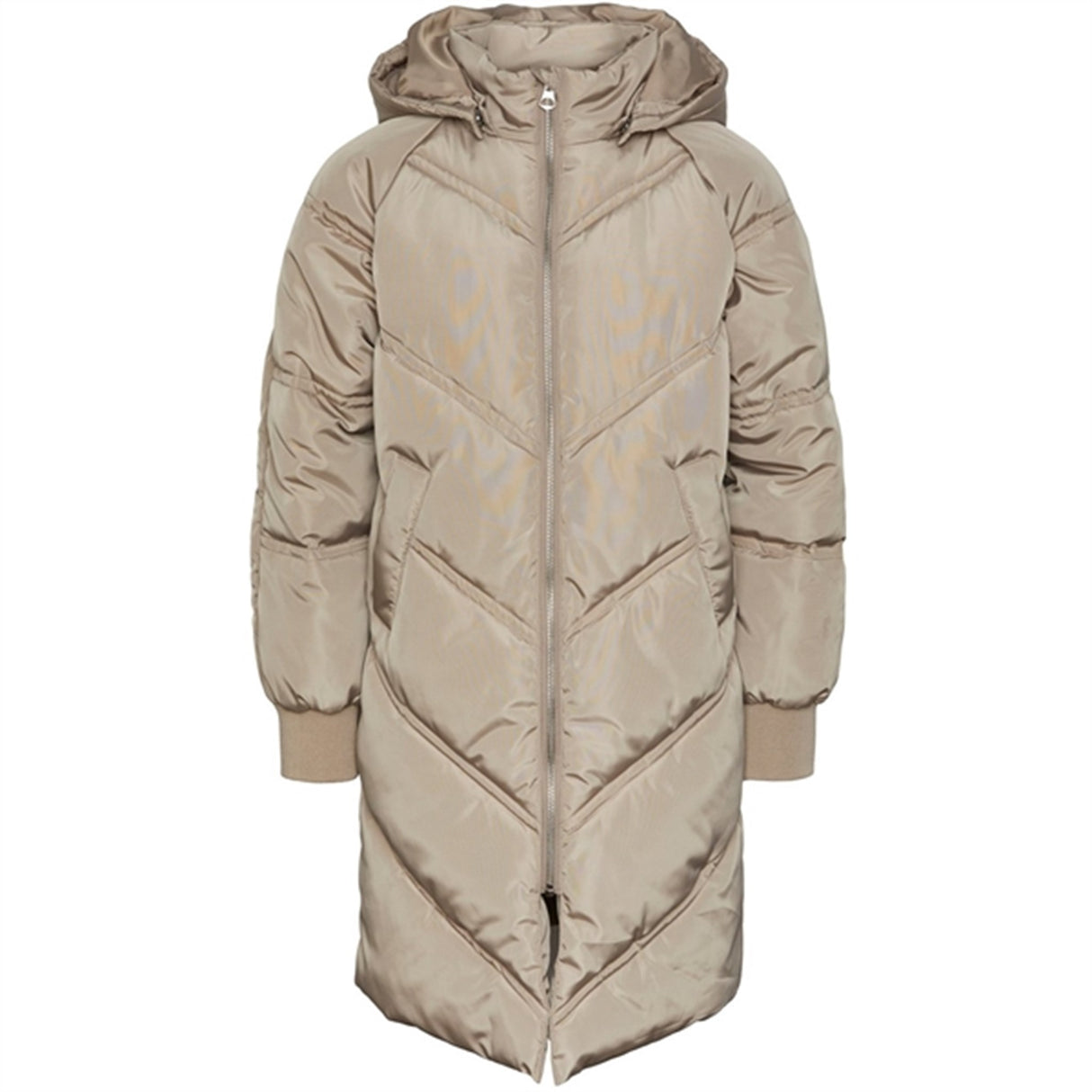 Pieces Kids Silver Mink Nelicity Puffer Jakke