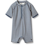 Wheat Indigo Stripe Badeheldragt Cas