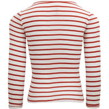 Minimalisma Bergen Bluse Poppy Red And Cream Stripes 2