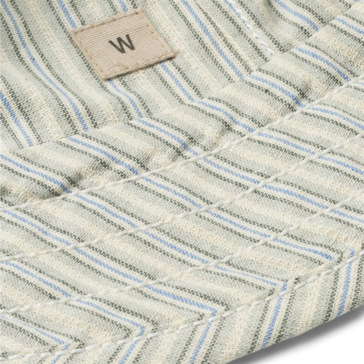 Wheat Aquablue Stripe Bøllehat Alec 2